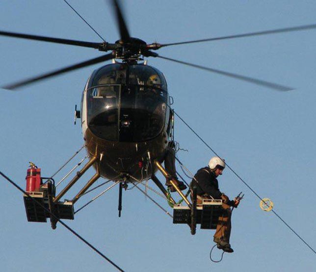 Helicopter Electric Line Maintenance Pilot. USA PILOT ACADEMY