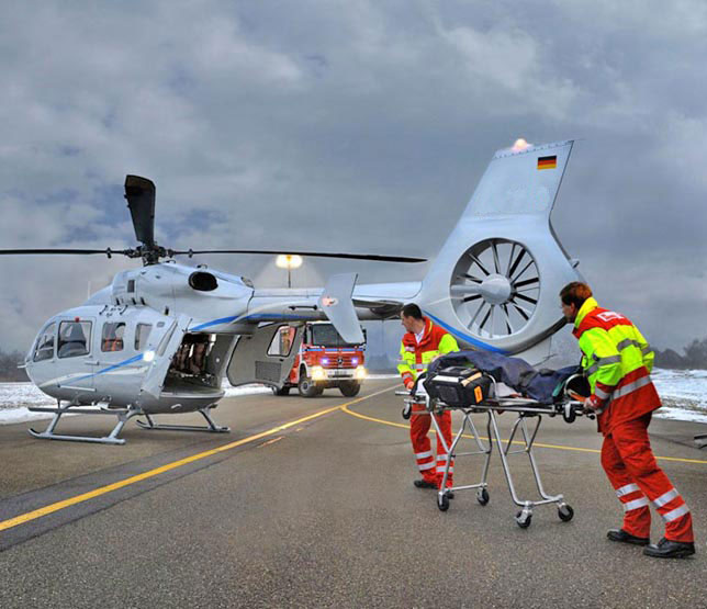 Trasporto sanitario con elicottero Accademia Pilota USA